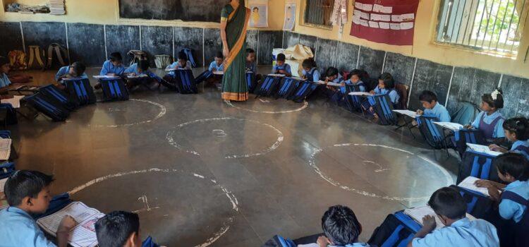 Student Desk and Desk Kit distribution at GMHPS, Nayanagar Village, Belgaum  District  on 11th March 2022