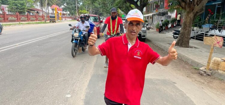 Cause – “Celebrate Life Defeat Drugs” Run by Shri Ramesh N S – Bengaluru to Mysuru on 18th June 2022